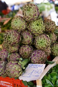 Roman Artichokes for Sale at Market